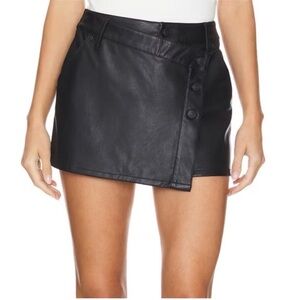 Free People - We the Free- Wynne vegan faux leather mini skirt